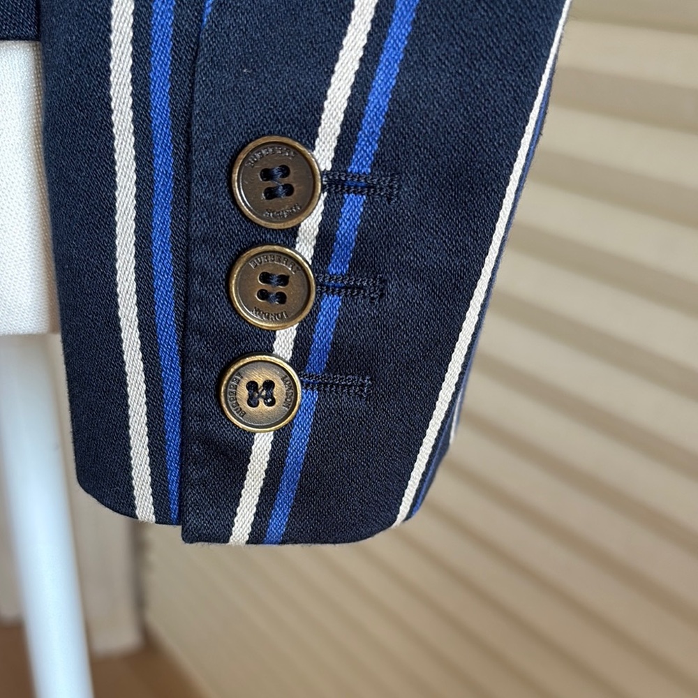 Burberry Navy striped Blazer - Picture 3 of 10